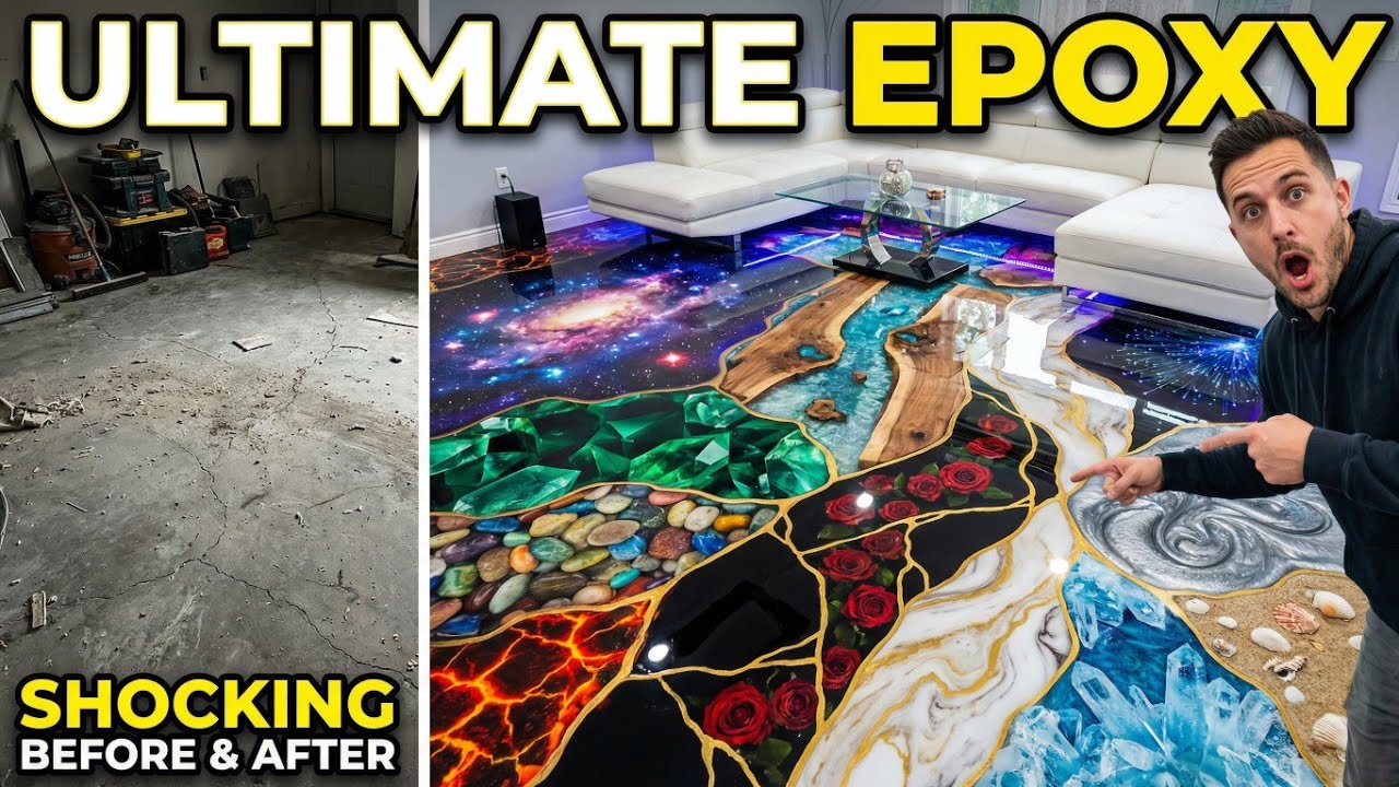 Top 20 Trending Epoxy Floor Transformation Shorts Video In One Video #Trending #viral  #Epoxyfloor