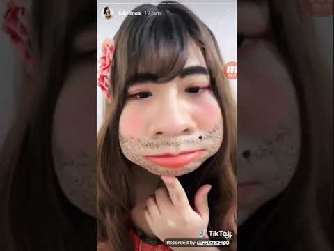 Instagram story Lolicimos uting sexy Red Lingerie,big oppai