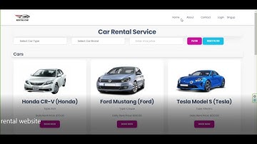 Car Rental Service in PHP, Laravel
