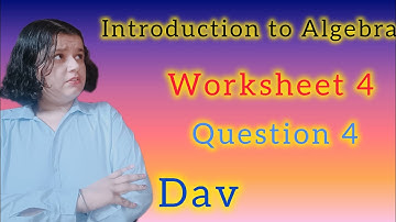 DAV Class-6 Chapter-6(Introduction to Algebra) Lecture-14 Worksheet-4