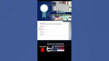 Scrum Master Certification Question 446 #agile #scrum #scrumcertification  #scrummaster #psm