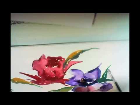  Watercolor  flower painting  tutorial  YouTube 