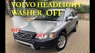 Volvo headlamp, headlight washer OFF. Volvo отключение омывателя фар.