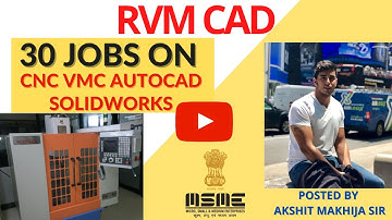 30 JOBS OF CNC & VMC Programming! MASS PLACEMENT UPDATE by RVM CAD. Bonus job on AUTOCAD/SOLIDWORKS.