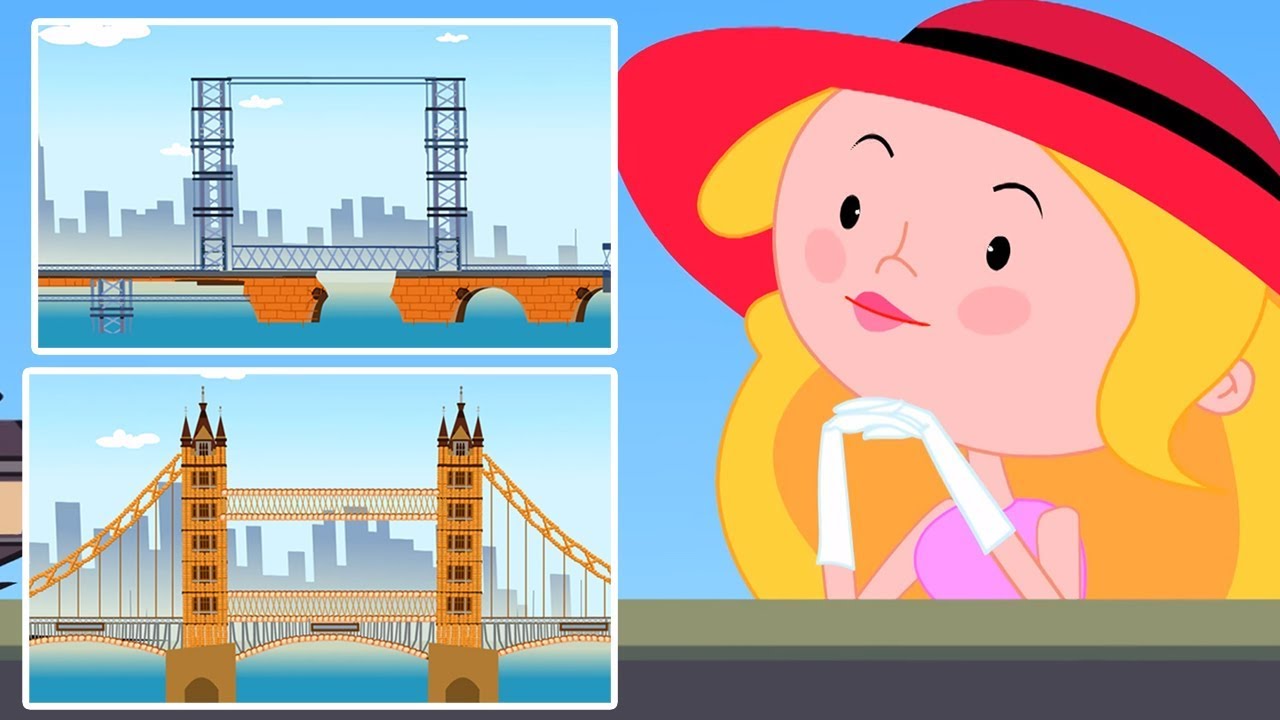 pont de Londres tombe vers le bas | comptines | London Bridge Rhymes | Zebra Française