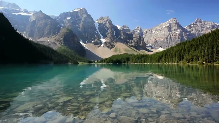 Moraine Lake Banff Relax 1 Hour Relaxing Nature Sounds Sleep Natural Calming Water Forest Bird Song