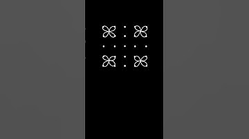 Very Easy Beginners 5 to 5 Dots Rangoli Kolam Design #rangoli #dotsrangoli #shots #simple #beginners