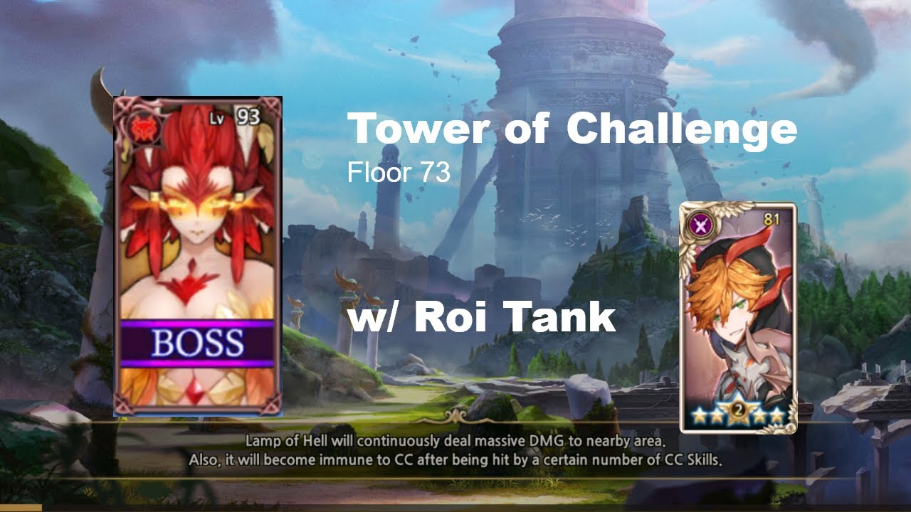 [King's Raid] Beat ToC 73 easily with Roi Tank (no investment)