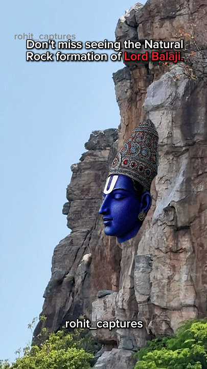 Balaji face on hill , Venkateshwara face on hill #tirupati #ytshorts #shorts