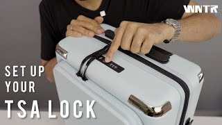 How to Set & Reset the TSA Lock on Your Suitcase (Step-by-Step) WNTR Strunk™ | WNTR Dawn Series