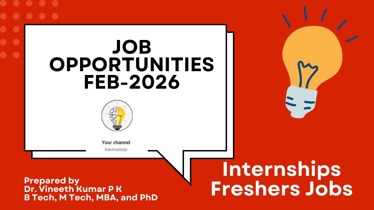Software, Electronics & Digital Marketing Jobs February 2026 |Internships & Placement Opportunities