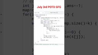 July 3rd problem of the day GeeksforGeeks #coding #corporate #engineering #gfg #learning #growth