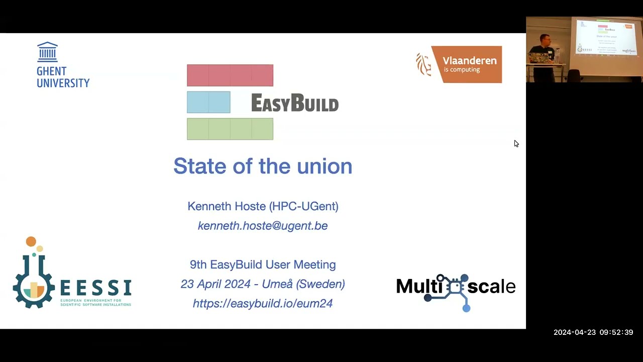 Thumbnail for EasyBuild State of the Union (2024)