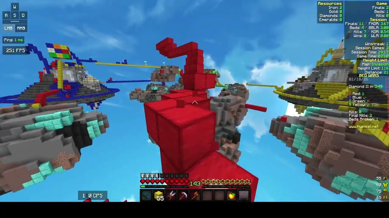 Day 2 of uploading Hypixel 4s gameplay (Edited)