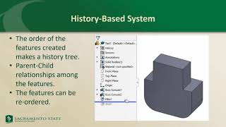 Solid Modeling and Introduction to SolidWorks Part 2 of 2