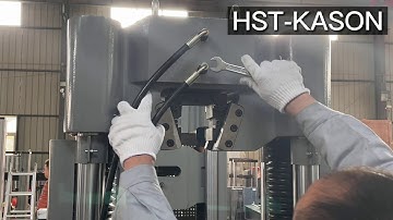 WAW Series Servo Hydraulic Universal Testing Machine Installation and Operation Video-1