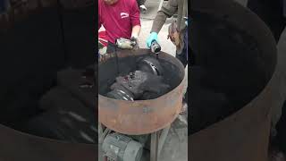 Wheel Grinding Mixer Charcoal Powder Ball Briquette Pressing Machine  #Youtubeshorts #Charcoal