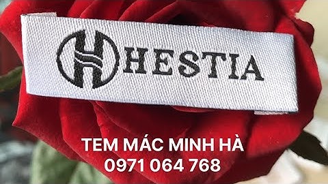 XƯỞNG LÀM MÁC VẢI DỆT, tem thêu, mác lụa satin gắn vào cổ áo, tem vải gắ sườn - IN MINH HÀ