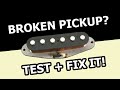 Broken Guitar Pickup DIAGNOSIS + REPAIR | Fender Style Single Coil Diagnosis + Repair Demonstration