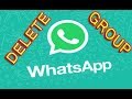 WhatsApp | How to Delete WhatsApp Group :: 3 Methods