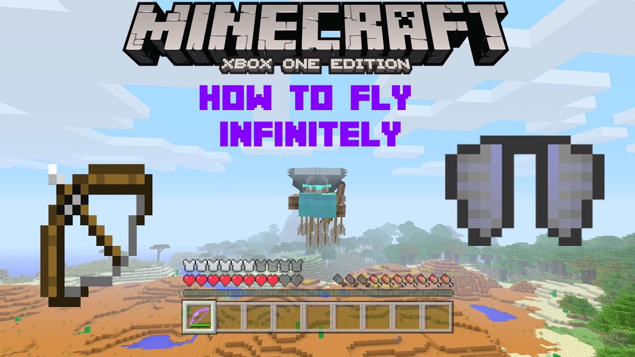 Minecraft Console TU 46-Trick: Use a Bow With Elytra For Infinite ...