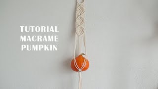 Full Macrame planters for pumpkin. Tutorial Lys Owl News