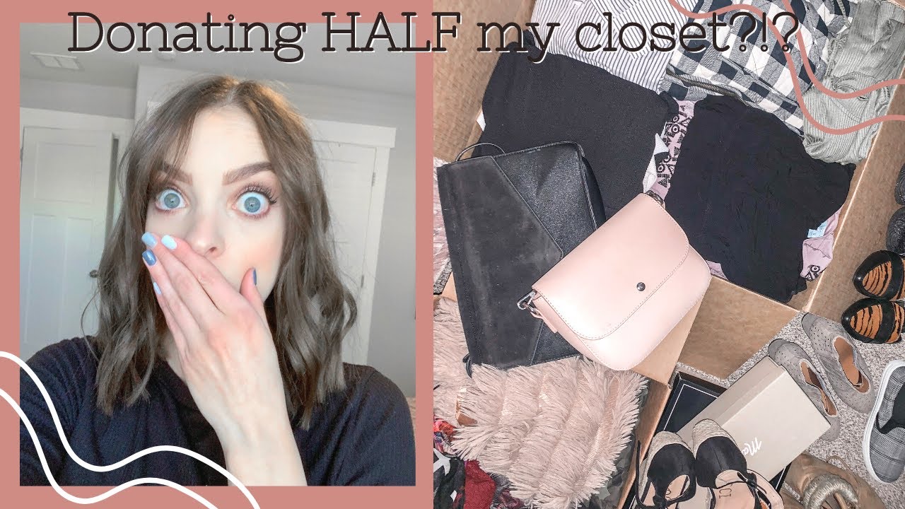 Donating Half My Closet?!? - YouTube