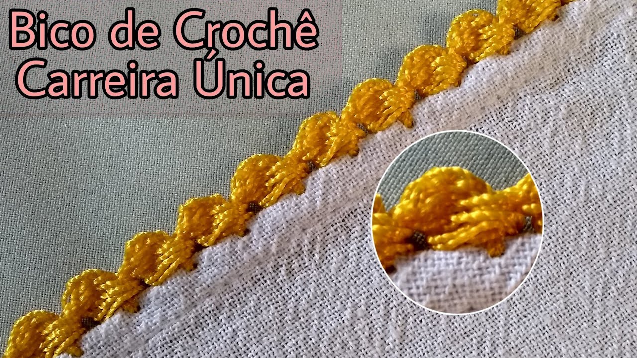 BICO DE CROCHÊ CARREIRA ÚNICA #26