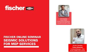 fischer online seminar on "Seismic Solutions for MEP services " screenshot 1