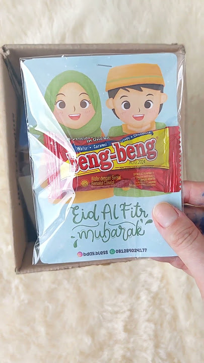 Kartu Snack Lebaran (Tema Netral 2) #bingkisan #lebaran #parsel #hampers #diy