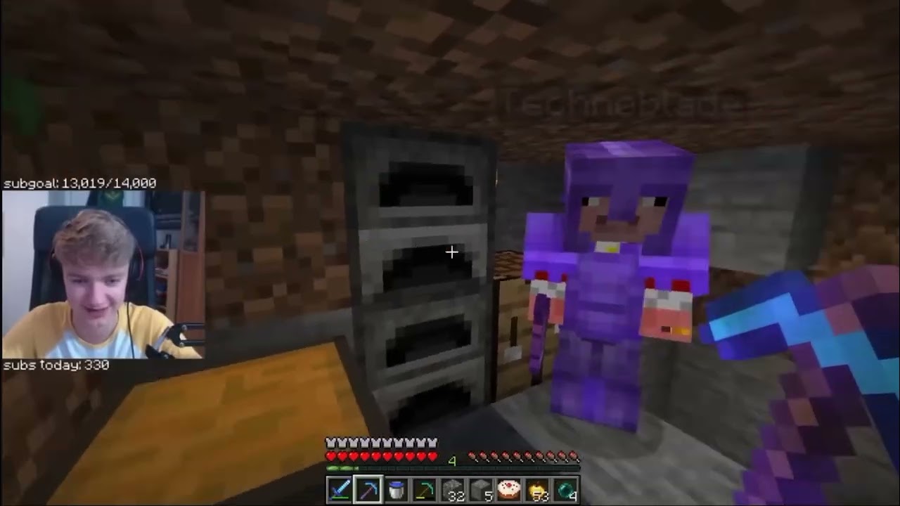 Technoblade being funny in DreamSMp