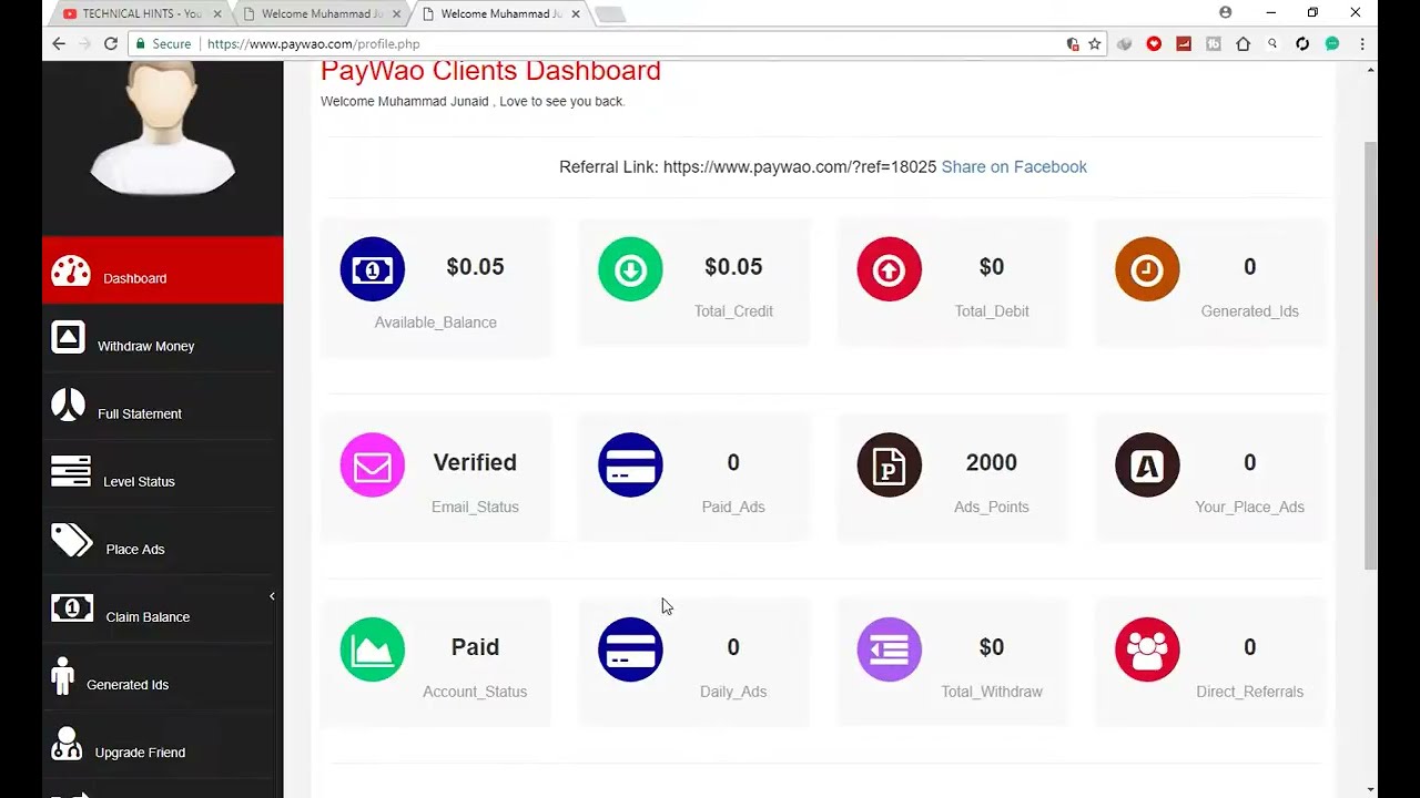 How To Verify Paywao Account through easy method 2017.