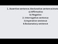 Types of sentence on the basis of bank exam