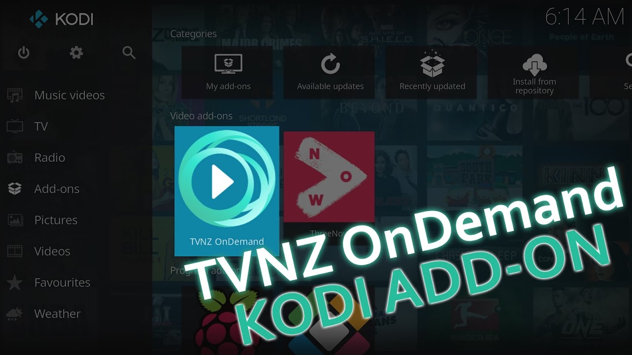 TVNZ OnDemand Kodi Add-on