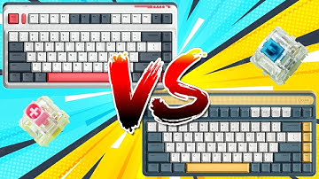 IQUNIX L80 TTC Gold Pink Switches vs A80 MX Cherry Blue Switches Comparison ASMR (and meowing)