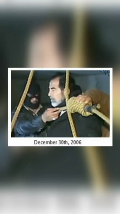 Kata Terakhir Saddam Hussein Sebelum Di Eksekusi! #shorts #sejarah