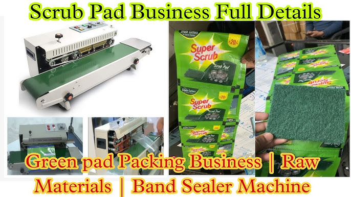 Scrub Pad Packing Machine (Indian Packaging Machineries) - YouTube
