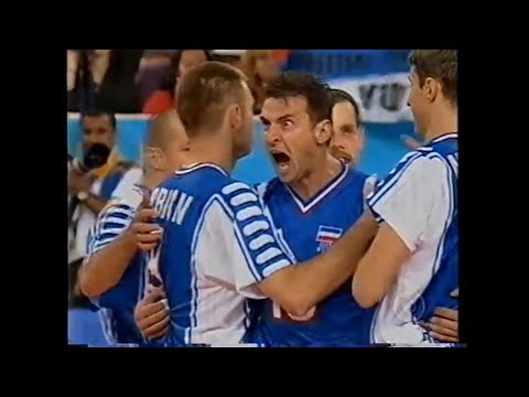 FINAL VOLEI MASCULINO YUGOSLAVIA 3X0 RUSSIA OLIMPÍADAS 2000 GLOBO
