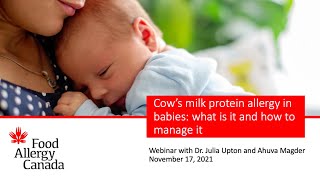 Webinar: Cow’s milk protein allergy in babies: what is it and how to manage it