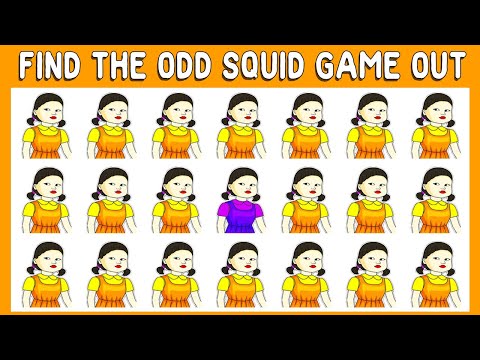 HOW GOOD ARE YOUR EYES #191 l Find The Odd Squid Game Out l Squid Game Puzzles