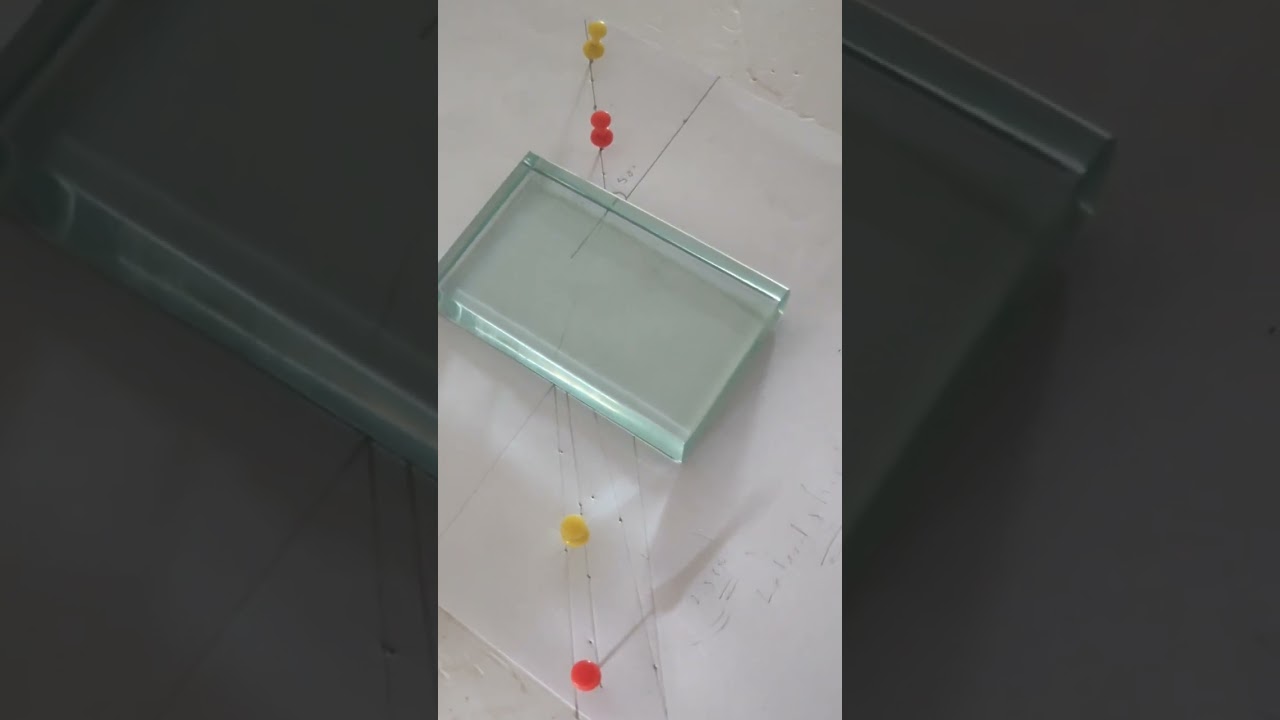 Refraction through a glass block