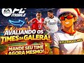 🔴 AVALIANDO TIMES AO VIVO! ⚽🔥 SEU ELENCO É NOTA 10? | FC MOBILE