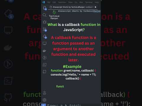 Javascript Callback Function | What is Callback?? #shorts  #javascript #javascriptinterview