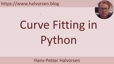 Curve Fitting in Python