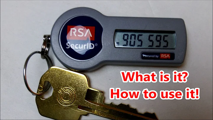 RSA SecureID Token / Key Fob :Two-Factor Authentication : Eye-On-Stuff