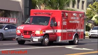 LAFD Rescue 861 (reserve) Responding