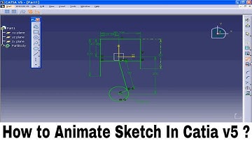 Catia tutorials for beginners | how to Animate sketch in catia v5 r20 #catia