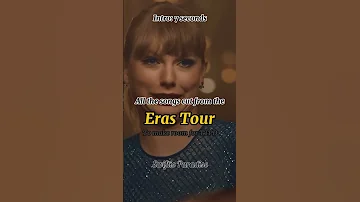 All the songs cut from the Eras tour #taylorswift #swifties #erastour #shorts