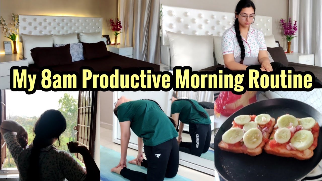 My 8am Productive & Healthy Morning Routine 2022!! 💗 - YouTube