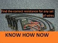 Test Spark Plug Wires With Multimeter